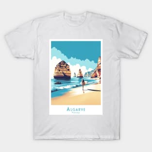 Surfer Girl at Algarve Surf Paradise T-Shirt